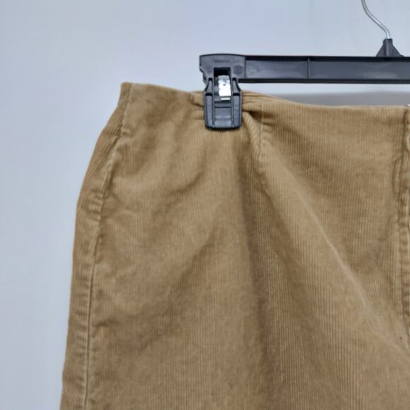 Y2K Old Navy Brown Mini Micro Skirt Corduroy Women's 14 - Picture 6 of 12